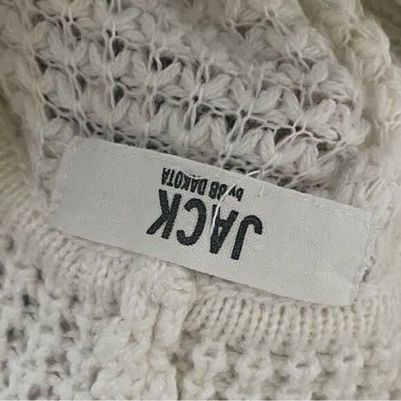 Jack By BB Dakota Loose Knit Cream Sweater Size Large - Picture 10 of 11